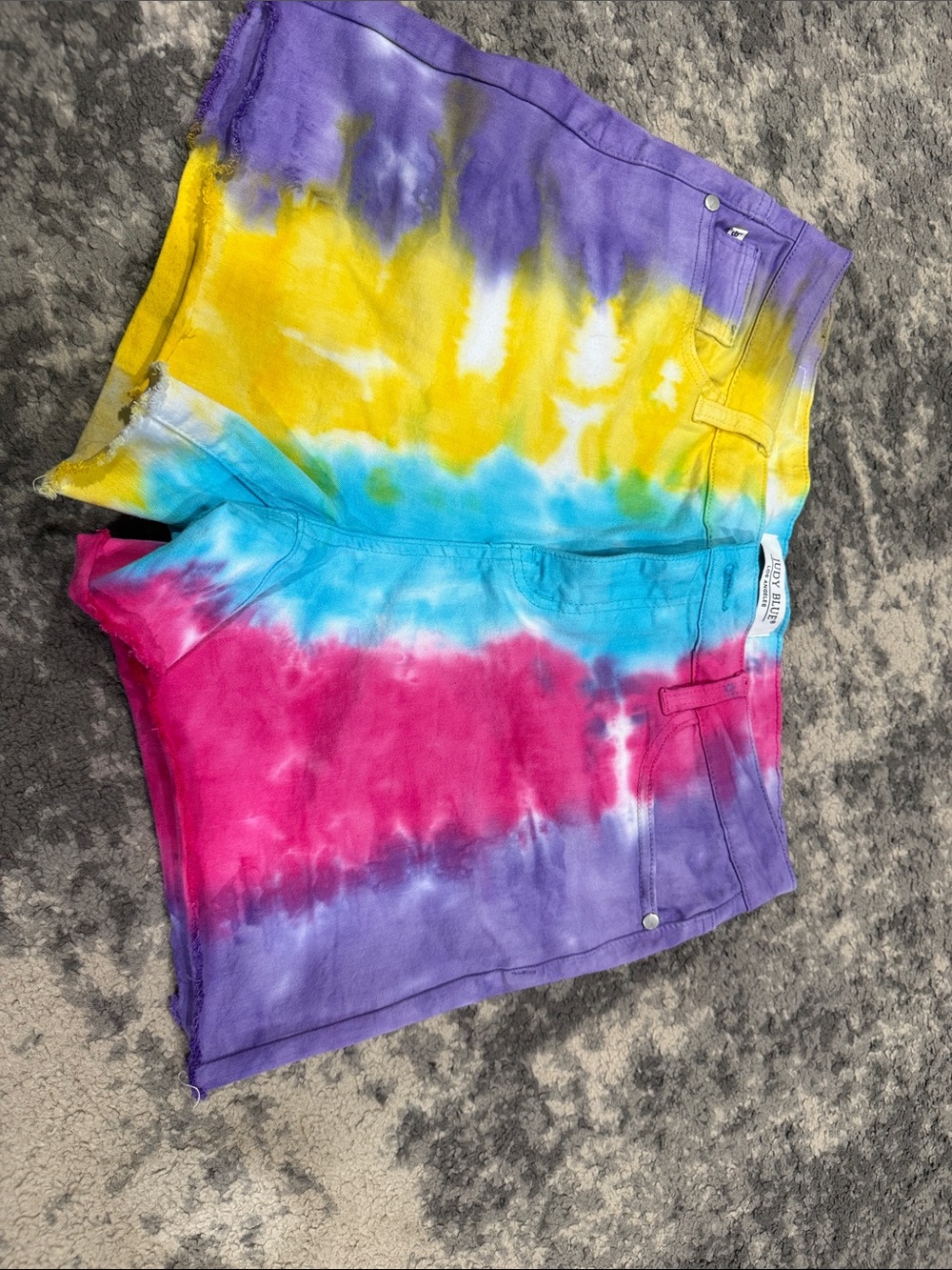 Tie-Dye Judy Blue Women’s Shorts — Multicolor